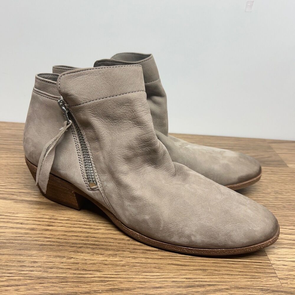 Sam Edelman Womens Packer Boot Size 8 Tan Leather Low Block Heel Bootie‎